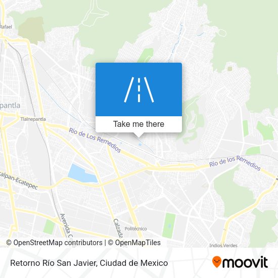 Retorno Río San Javier map