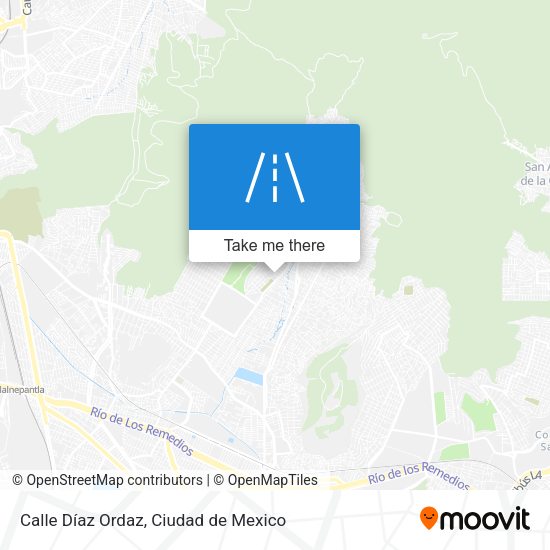 Calle Díaz Ordaz map