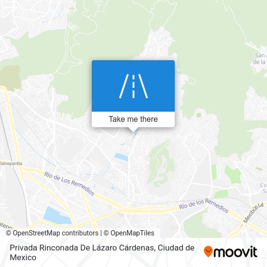 Privada Rinconada De Lázaro Cárdenas map