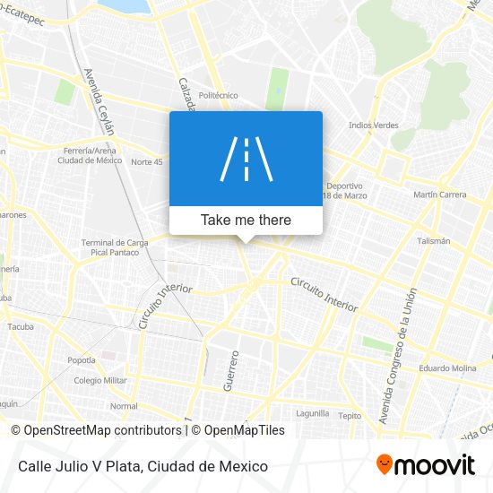 Calle Julio V Plata map