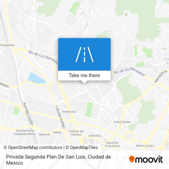 Mapa de Privada Segunda Plan De San Luis