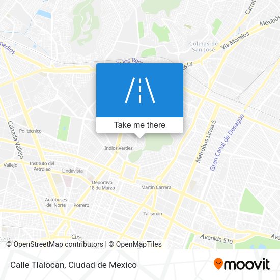 Calle Tlalocan map
