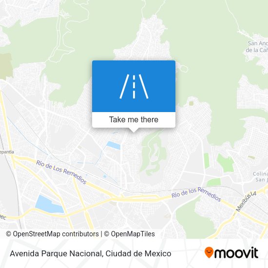 Avenida Parque Nacional map