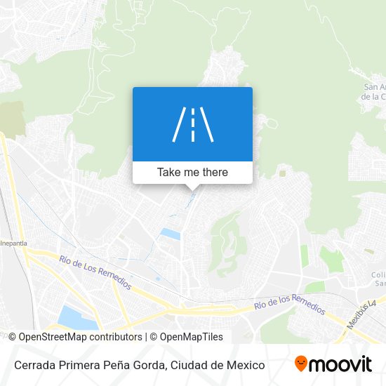 Cerrada Primera Peña Gorda map