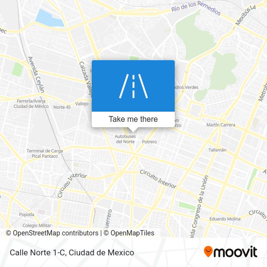 Mapa de Calle Norte 1-C