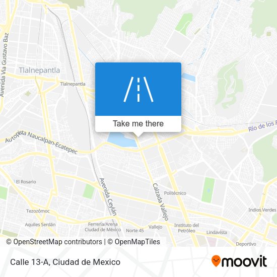 Mapa de Calle 13-A