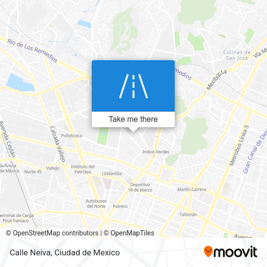 Calle Neiva map