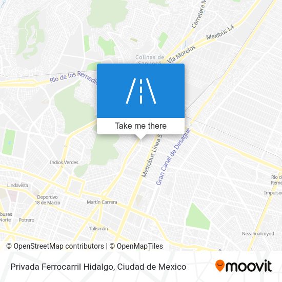 Privada Ferrocarril Hidalgo map