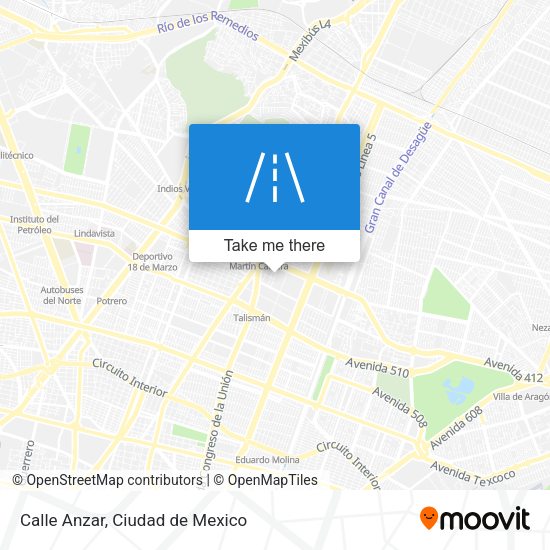 Mapa de Calle Anzar