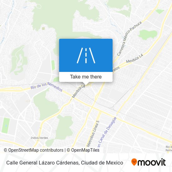 Mapa de Calle General Lázaro Cárdenas