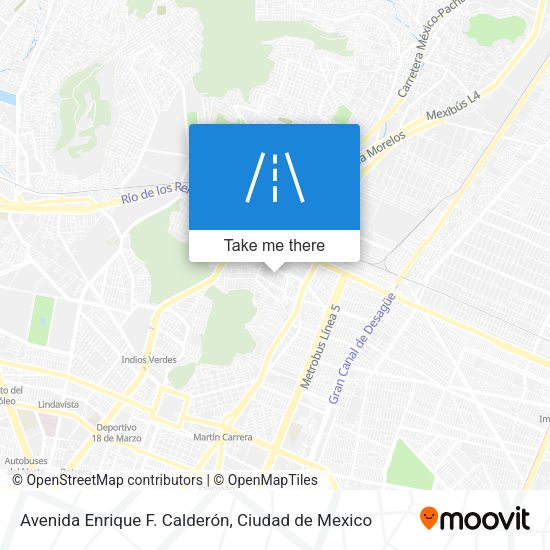 Mapa de Avenida Enrique F. Calderón