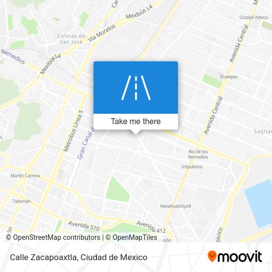 Calle Zacapoaxtla map