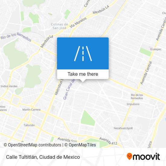Mapa de Calle Tultitlán
