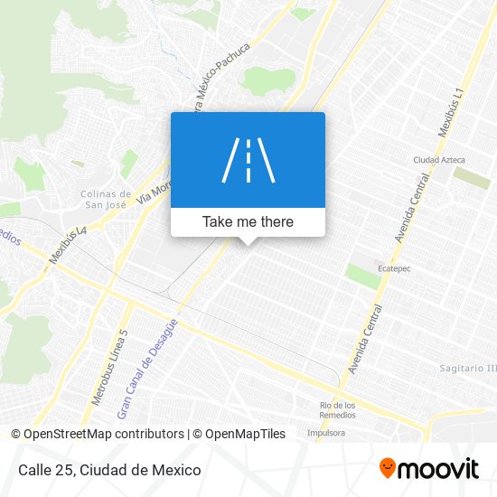 Calle 25 map