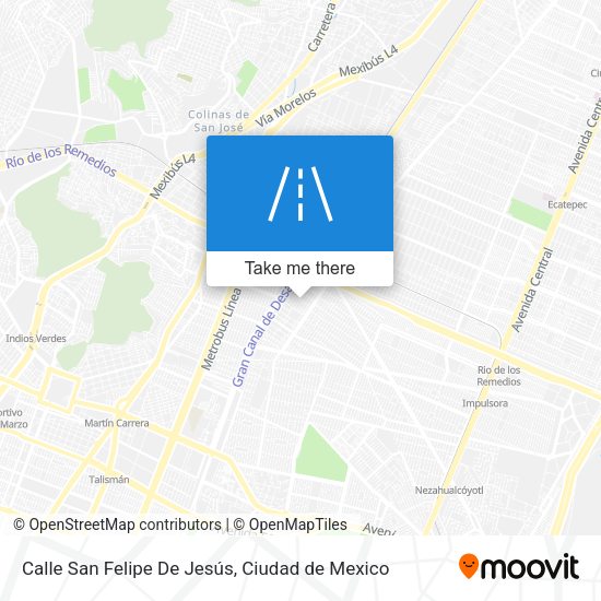 Calle San Felipe De Jesús map
