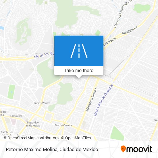 Retorno Máximo Molina map