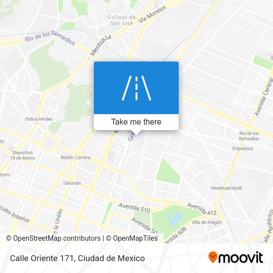 Calle Oriente 171 map