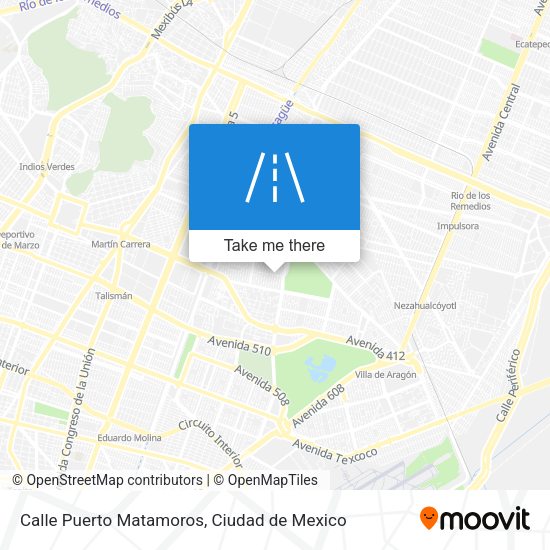 Mapa de Calle Puerto Matamoros