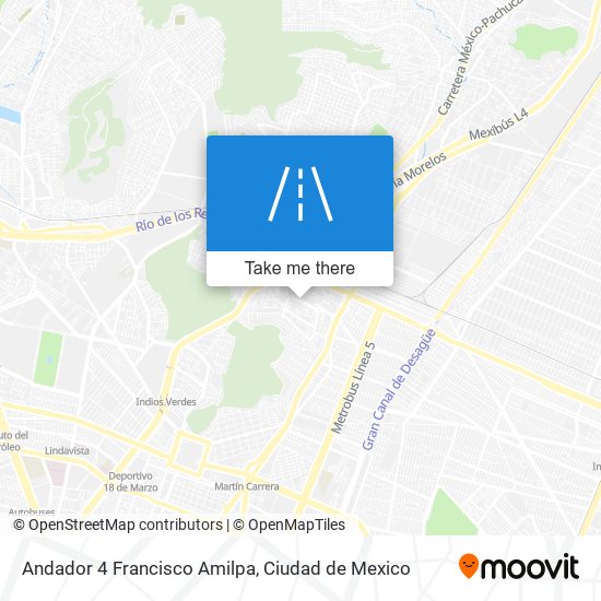 Andador 4 Francisco Amilpa map