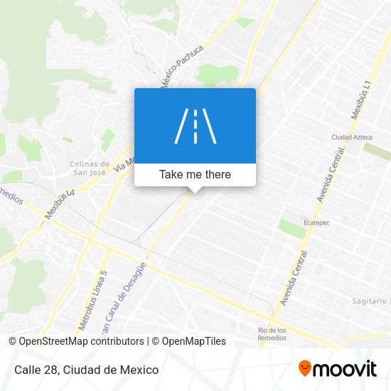 Calle 28 map