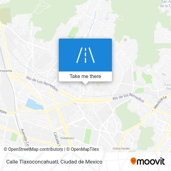 Mapa de Calle Tlaxoconcahuatl