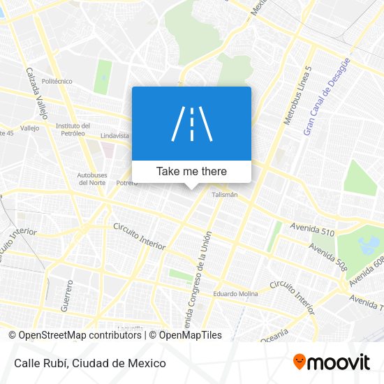 Calle Rubí map