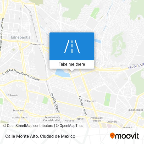 Calle Monte Alto map