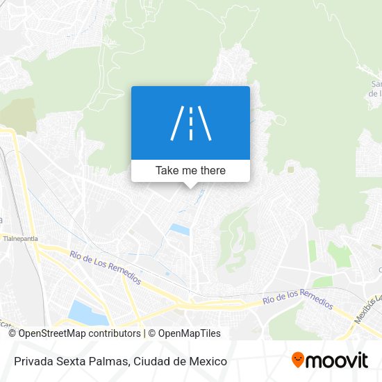 Privada Sexta Palmas map