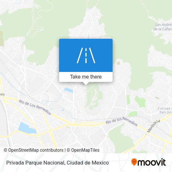 Privada Parque Nacional map