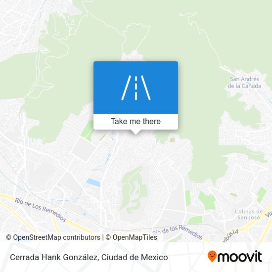 Cerrada Hank González map