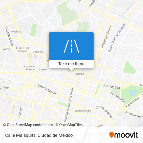 Calle Malaquita map
