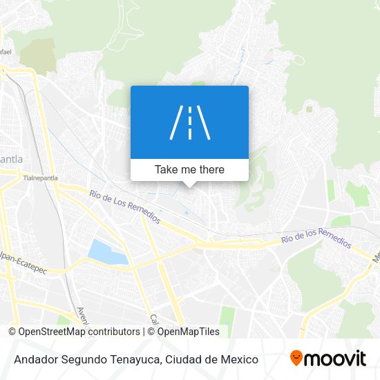 Mapa de Andador Segundo Tenayuca