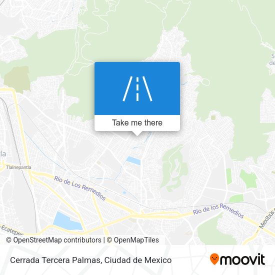 Mapa de Cerrada Tercera Palmas