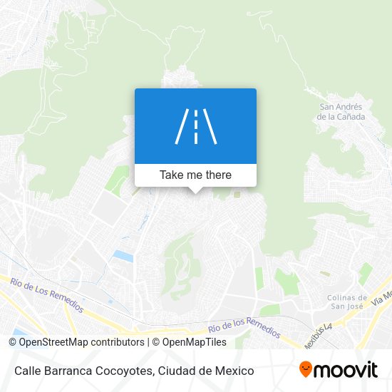 Calle Barranca Cocoyotes map