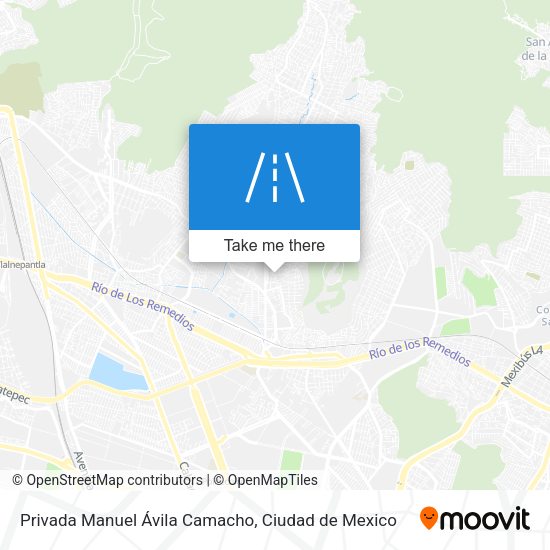 Privada Manuel Ávila Camacho map
