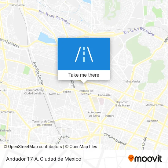 Mapa de Andador 17-A