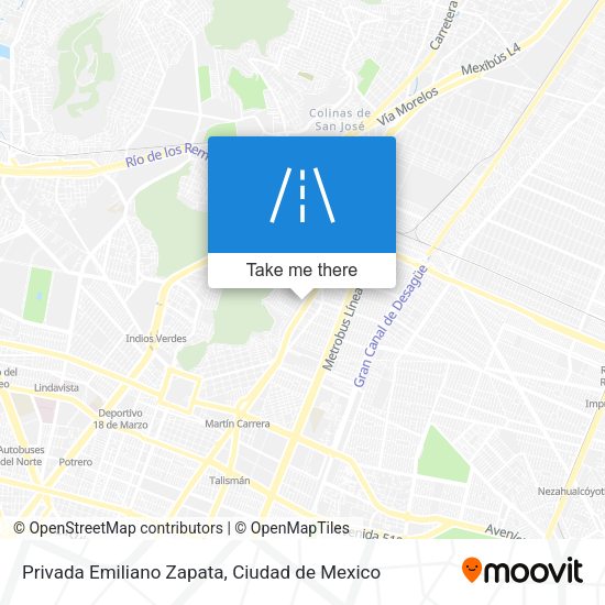 Mapa de Privada Emiliano Zapata