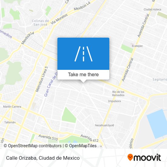 Calle Orizaba map
