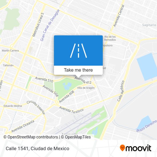 Calle 1541 map