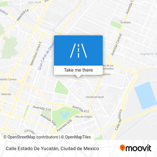 Mapa de Calle Estado De Yucatán