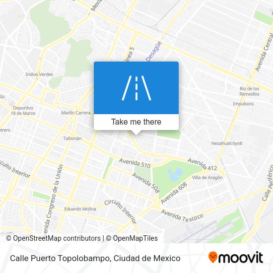 Calle Puerto Topolobampo map