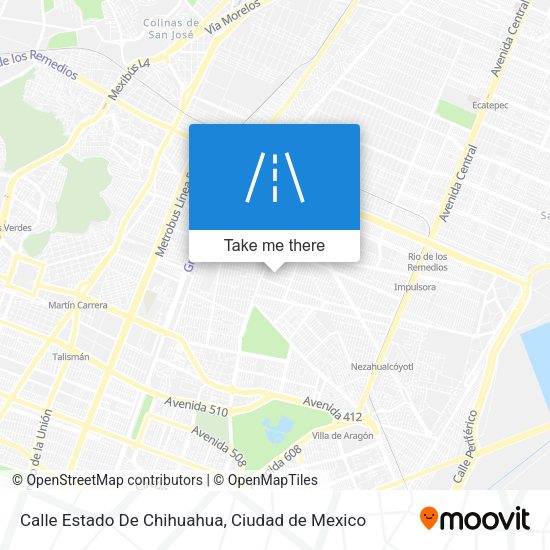 Mapa de Calle Estado De Chihuahua