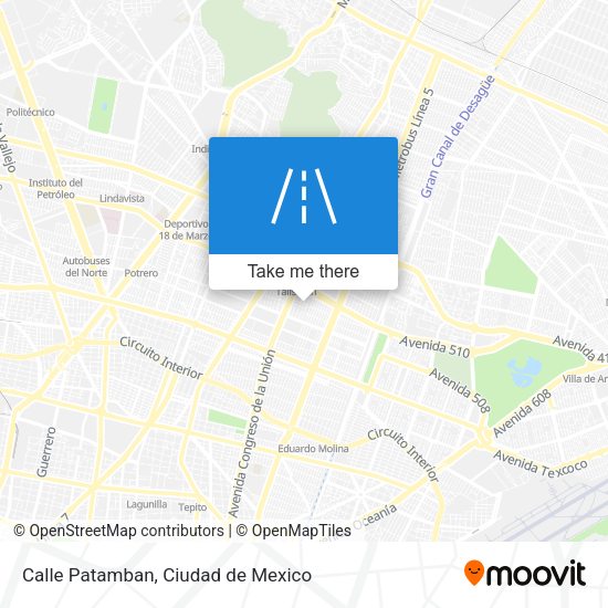 Calle Patamban map