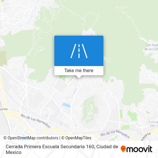 Cerrada Primera Escuela Secundaria 160 map