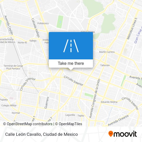 Mapa de Calle León Cavallo