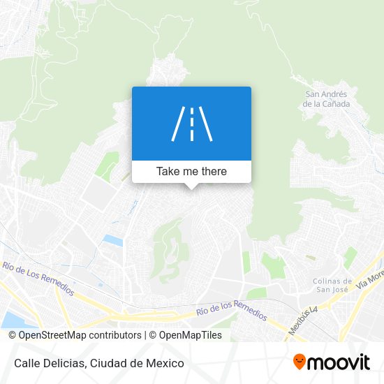 Mapa de Calle Delicias