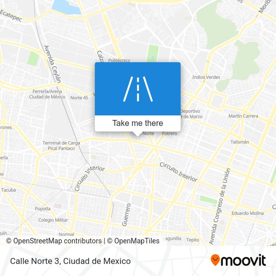 Calle Norte 3 map