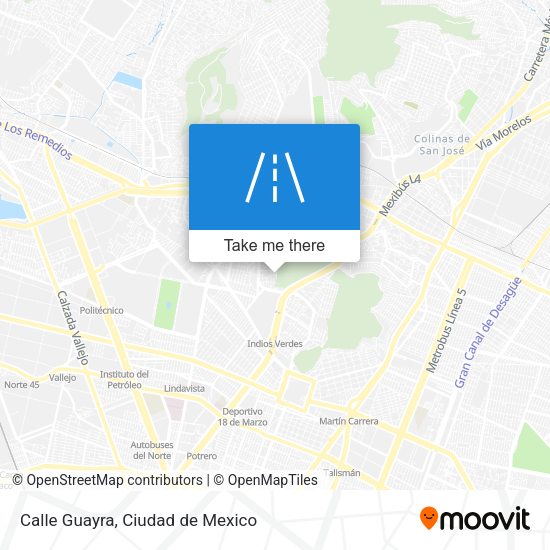 Mapa de Calle Guayra