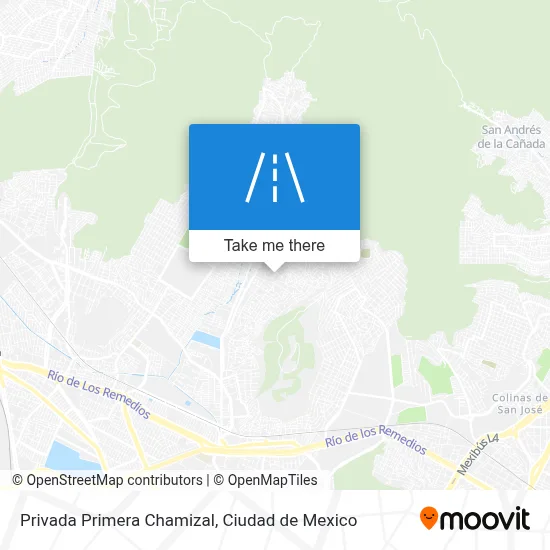 Privada Primera Chamizal map