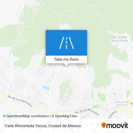 Calle Rinconada Yacos map